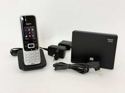 Gigaset S850 HX Platin / schwarz Mobilteil (neue Accus) + SL910A AB Set, TOP  