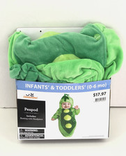 PEAPOD Infant Toddlers Size 0-6M Baby Costume Bunting Headpiece NEW