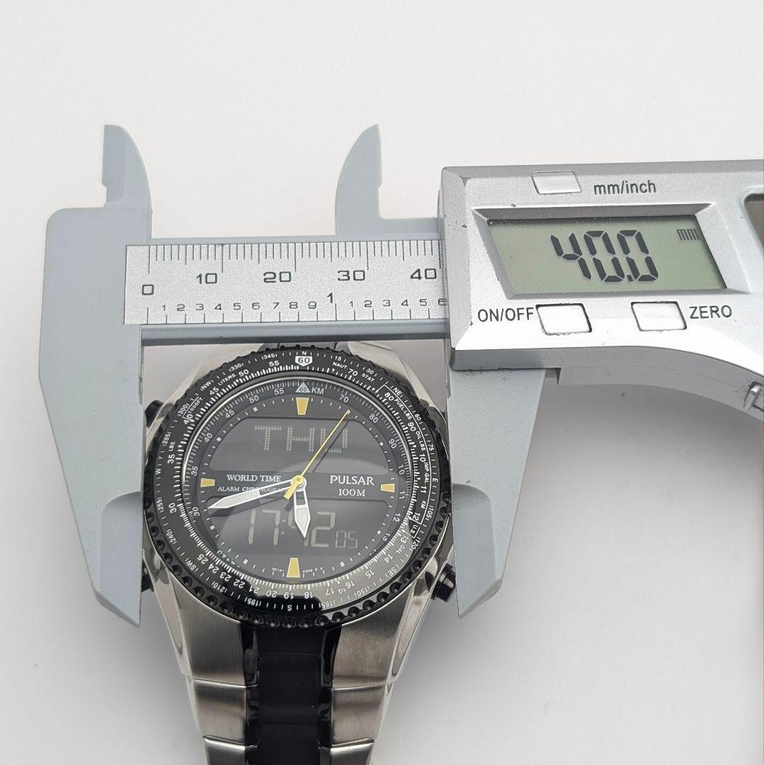 Pulsar Spaceman Nx14-x001 World Time Alarm Chronograph Water