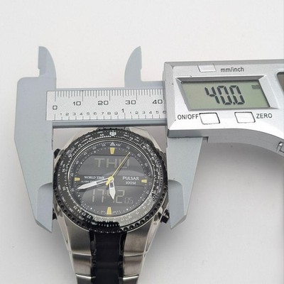 Pulsar Spaceman Nx14-x001 World Time Alarm Chronograph Water