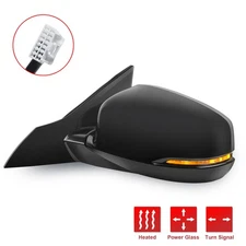 Driver Side Power Heated Mirror For 2014-2017 Honda Accord Sedan w/ Signal Light