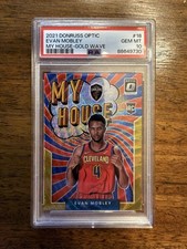 2021 DONRUSS OPTIC MY HOUSE - EVAN MOBLEY ROOKIE CARD RC - GOLD WAVE GEM PSA 10