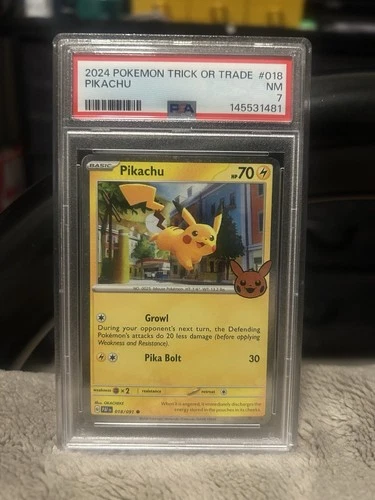 2024 Pokemon Trick Or Trade Pikachu Psa 7