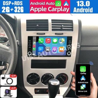7'' Android 13 CarPlay Car Radio Stereo GPS Sat Navi For Dodge Caliber 2007-2012