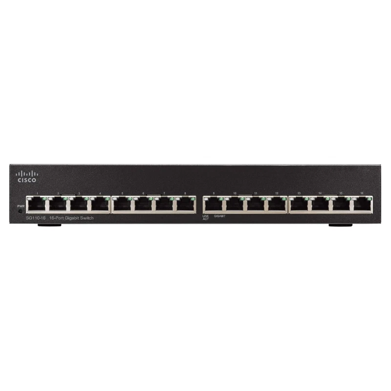 Cisco SG110-16 switch 16 Ports Gigabit Ethernet - Immagine 2 di 2