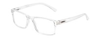 Calabria L2007-C3 Unisex Full Rim Designer Reading Glasses in Crystal Clear 54mm 1