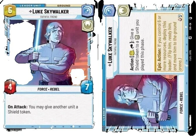 Luke Skywalker casi nuevo y sin usar o mejor juegos de tarjetas intercambiables de Individual