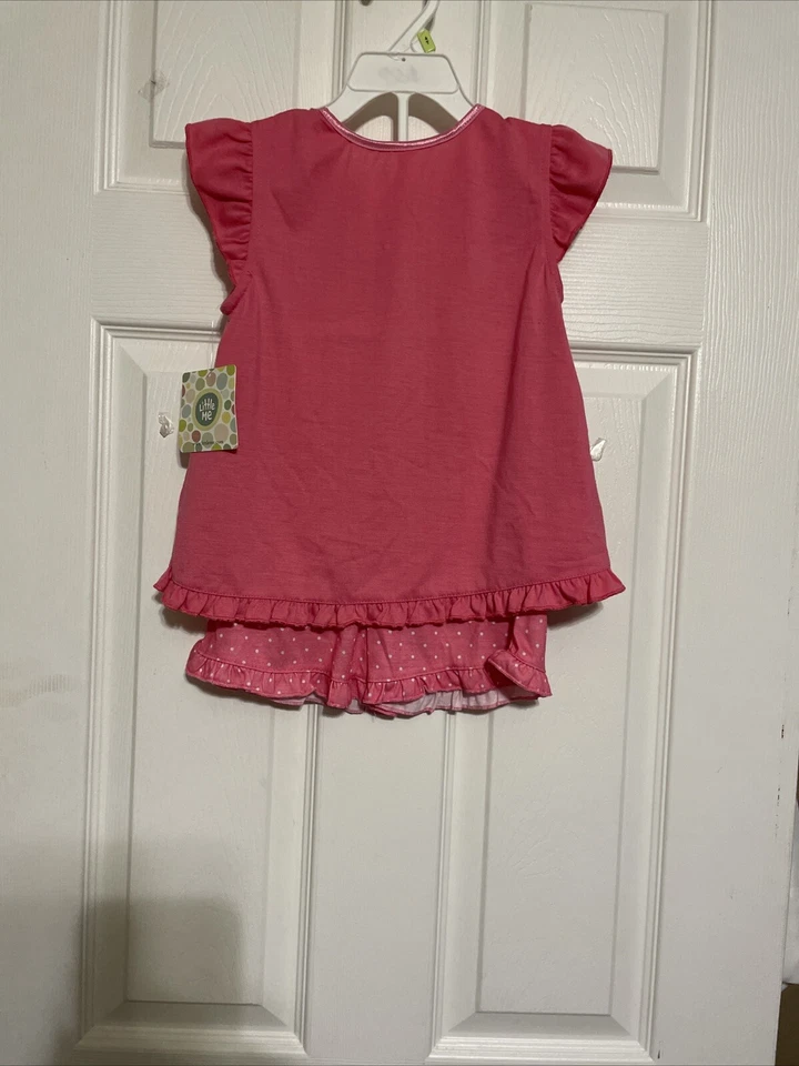 Ropa de dormir de dos piezas Little Me Girls talla 4T Foto 3 de 4