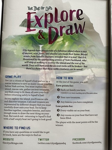 The Isle of Cats: Explore & Draw Board Game - 100% Complete - Picture 2 of 10
