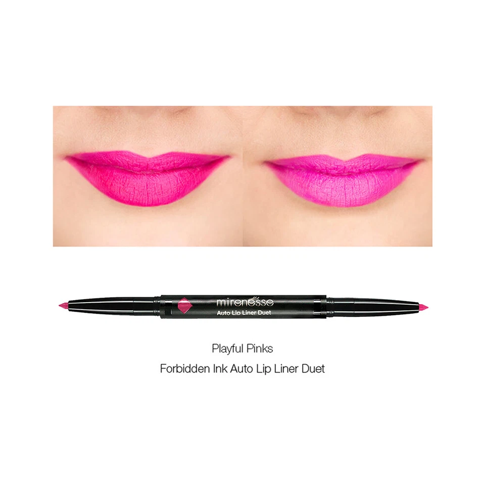 Mirenesse - Auto Lip Liner Long Wear Duet - 2. Playful Pink - Image 2 of 4