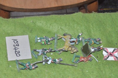 28mm Napoleonisch / Preußisch - Generäle & Fahnen 8 Figuren - (103420)