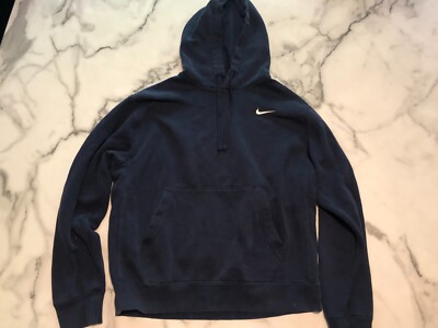 Nike Sportswear Club Fleece Pullover Hoodie Sweatshirt, M Navy Blue