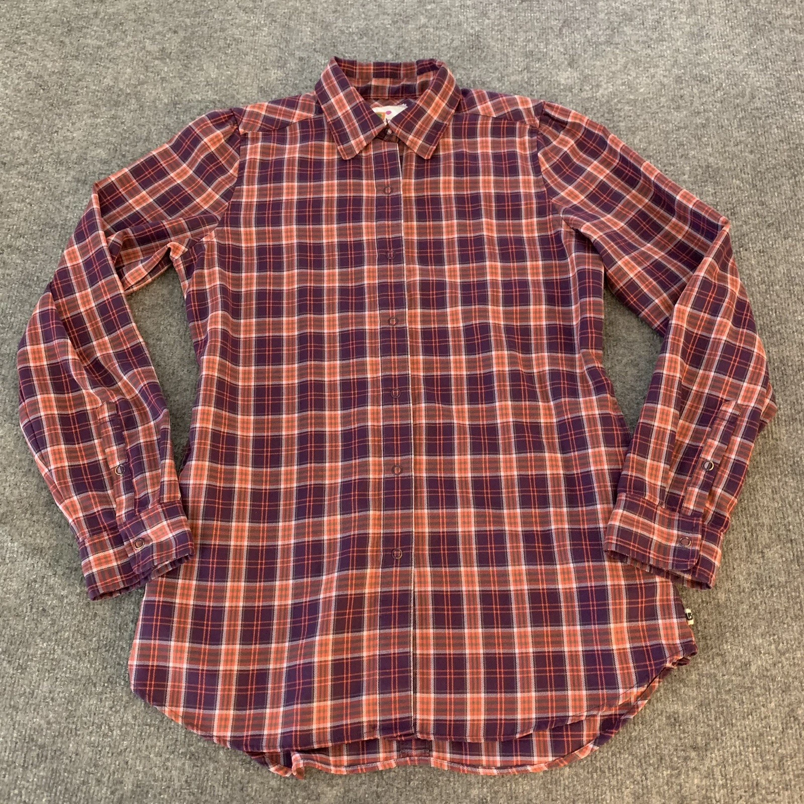 burton dryride snap front flannel pockets shirt