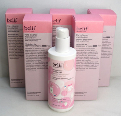 BELIF PORE CLEANER MOISTURIZER 4.22 OZ BOXED LOT OF 5