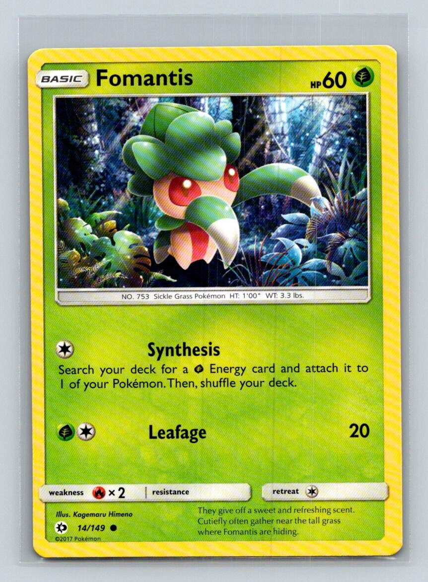 Fomantis #14/149 SM Base Set Common - Pokemon Cards E6