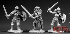 FIGHTING WOMEN Reaper Miniatures Dark Heaven Legends Classics REM03327 D D
