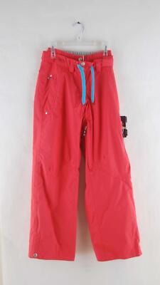 XS Trespass Women's Shauna Zipper Vented Ski & Snowboard Pants Coral Pink Red