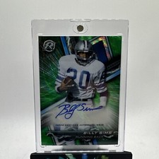 2023 Topps Composite - BILLY SIMS Resurgence Green Surge AUTO /175 Lions Mint