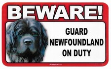 Scandical Plastic Beware Guard Dog On Duty Mulitple Breeds