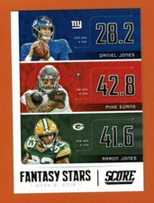 2019-20 Score Fantasy Stars FS-DMA Jones,Evans,Jones