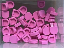 LEGO Parts - Dark Pink Tile Round 1 x 1 Half Circle - No 24246 - QTY 60