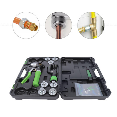 Hydraulic Swaging Tool Kit HVAC w/ Tube Cutter for Copper Tubing Expanding NEW