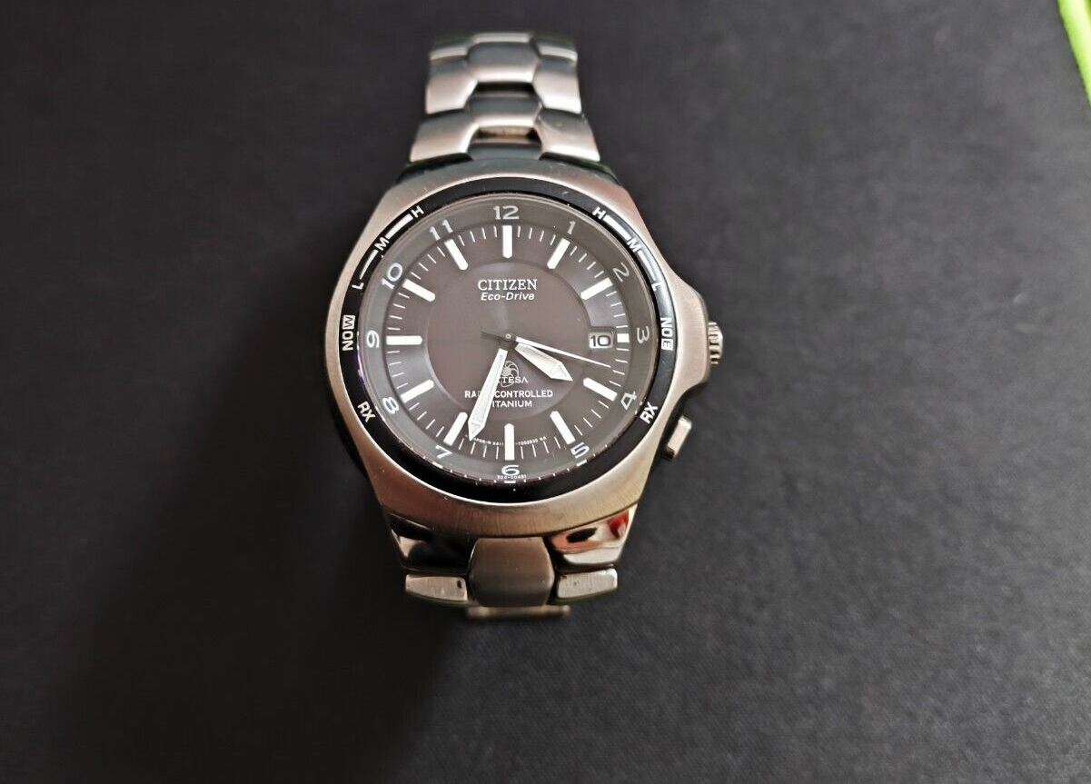 Citizen Attesa Men's Eco-Drive Titanium A411-T00165 Y