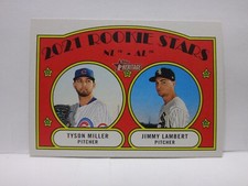 2021 TOPPS HERITAGE #261 TYSON MILLER JIMMY LAMBERT ROOKIE STARS RC CUBS SOX
