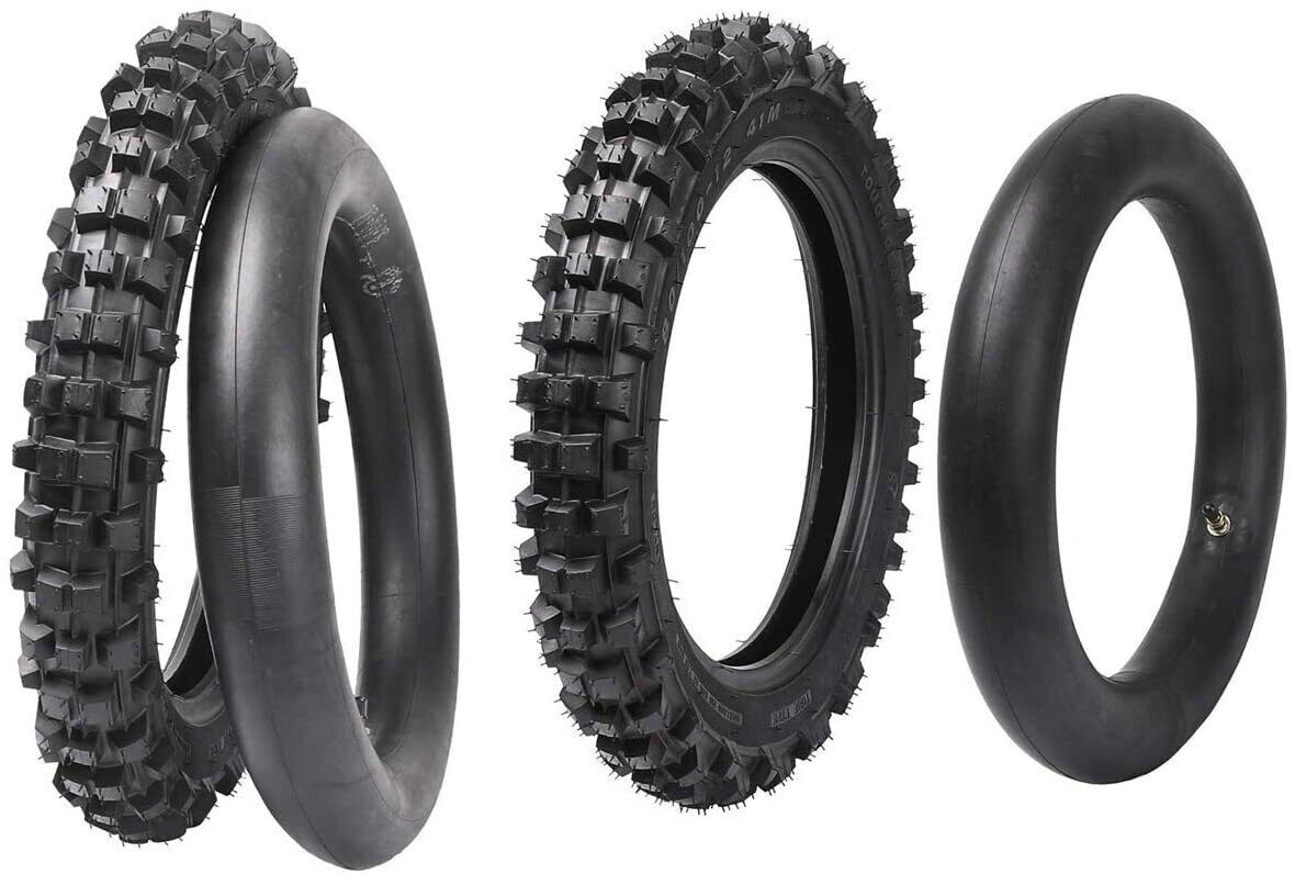 2.50-14 3.00-12 Tire Tube Set 80/100-12 60/100-14 Dirt bike CRF70 KLX110 KX65