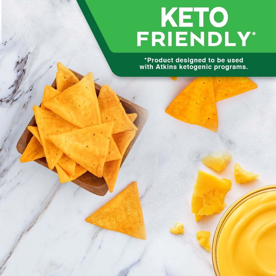 Nacho Cheese Protein Chips, Gluten Free, Low Carb, Low Glycemic, Keto