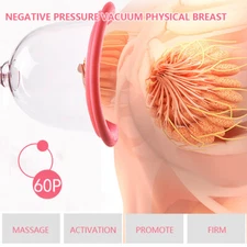 Electric Vacuum Pump Suction Breast Enlargement Breast Lifting Massager C/D Cup