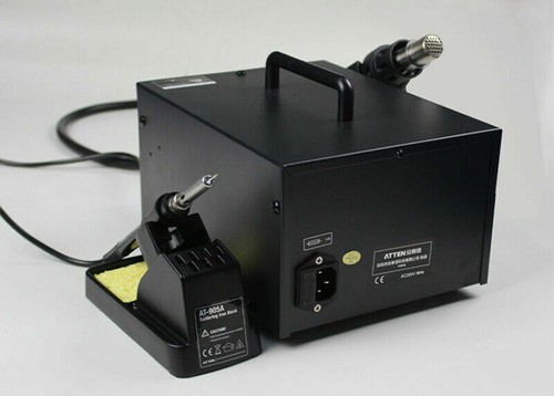 ATTEN AT-8502D 2 IN1 Dual LCD Hot Air Rework Staion+ Iron Soldering Station 220V - Foto 6 di 8