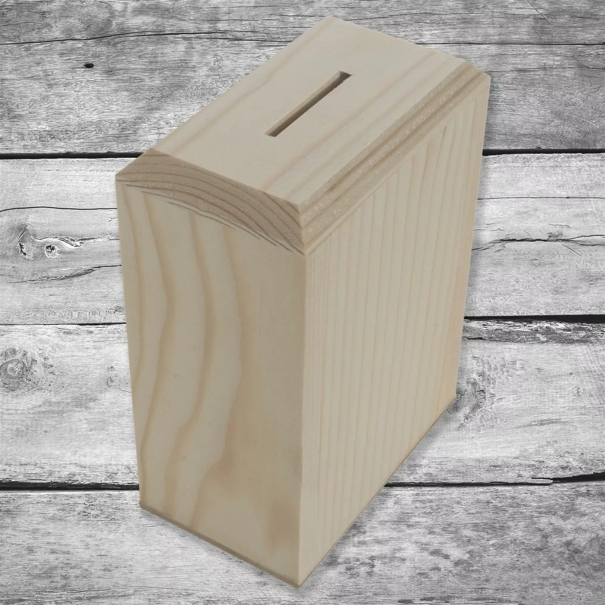 Wood on sale money box