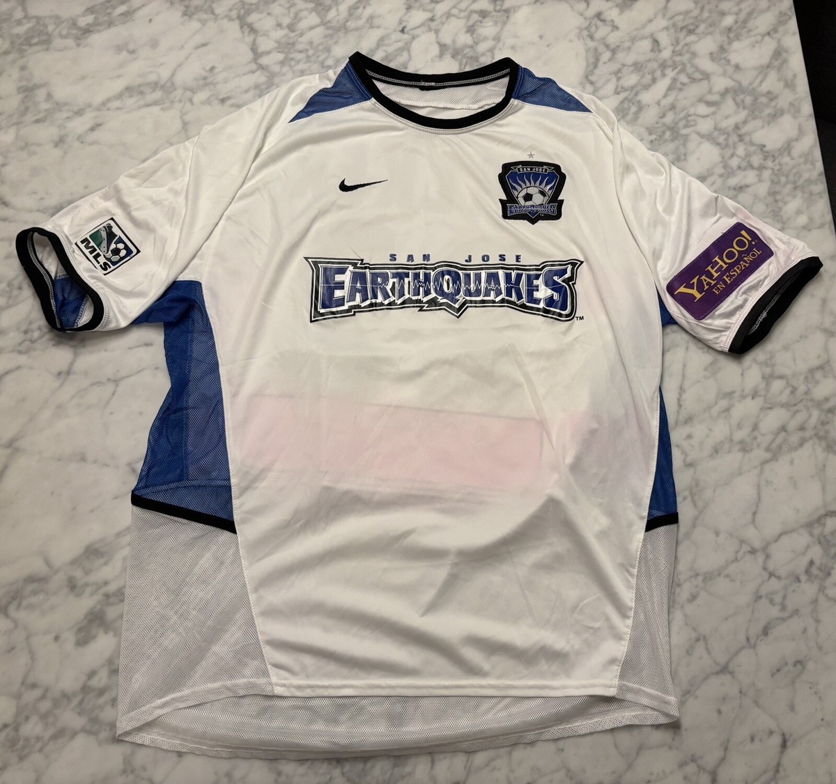 San Jose Earthquakes Nike Authentic Jersey 2003 2004 MLS Yahoo 22