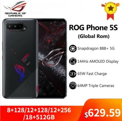 スイーツ柄 ブルー ROG Phone5s ブラック テンセント版 グローバルROM