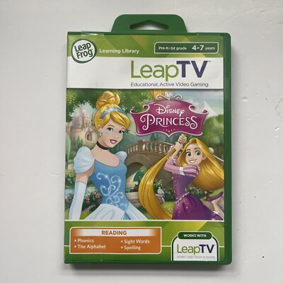 Leap Frog Leap TV Disney Princess Educational Video Game Reading 4-7 Years New
