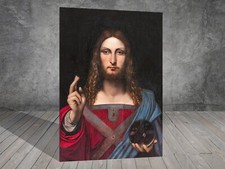 Da Vinci Salvator Mundi CANVAS PAINTING POSTER PRINT ART 218