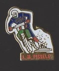 Pin's Moto Club AM de Pisseleu (Oise, Auteuil)