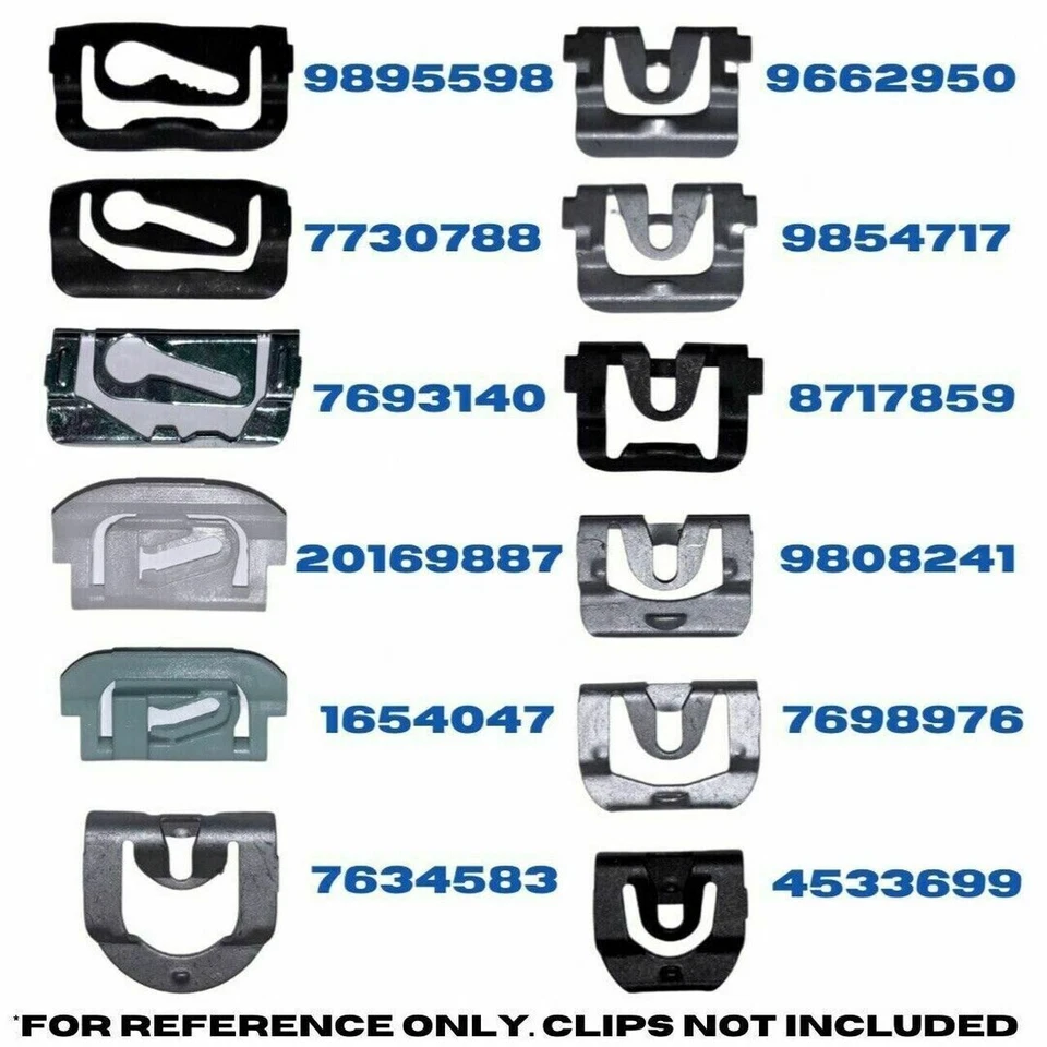 1967-1992 Cadillac Brougham Rear Window Windshield Molding Trim Reveal Clips GM - Image 3 of 3