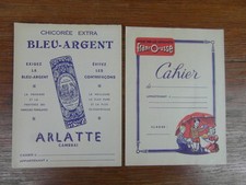 2 x PROTEGE CAHIERS PUBLICITAIRES ANCIENS (BUVARD) ARLATTE FRANCO-RUSSE