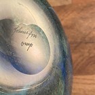 Signed Bengt Orup Johansfors Spontana Series Swedish MCM Blue Art Glass Bowl — photo 8