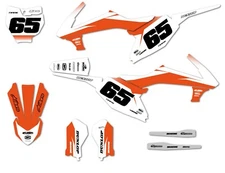 Full Graphics,custom kit stickers fits KTM 65 2016 - 2022 models GROOVE STYLE 