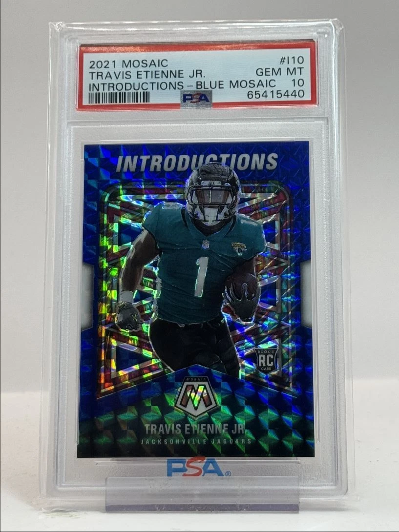 Travis Etienne Panini Mosaic Introductions #I10 Blue Mosaic