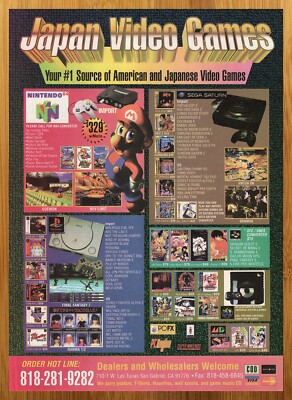 1996 Japan Video Games Vintage Print Ad/Poster Super Mario 64 N64