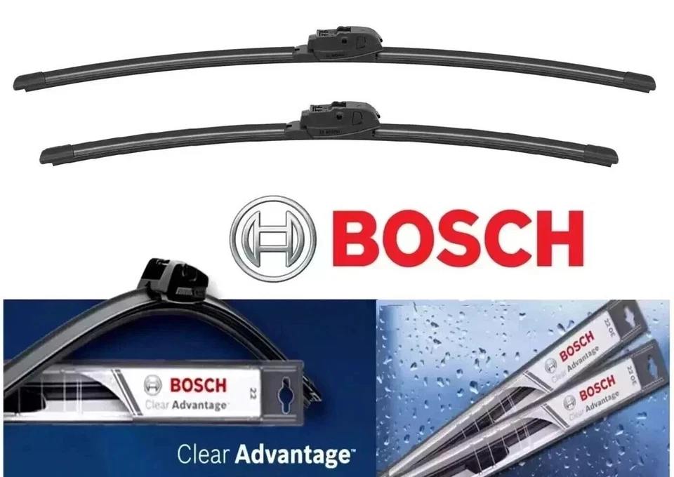 Juego de 2 escobillas limpiaparabrisas Bosch 28CA + 24CA para Chevy par cupé con marco Foto 2 de 2