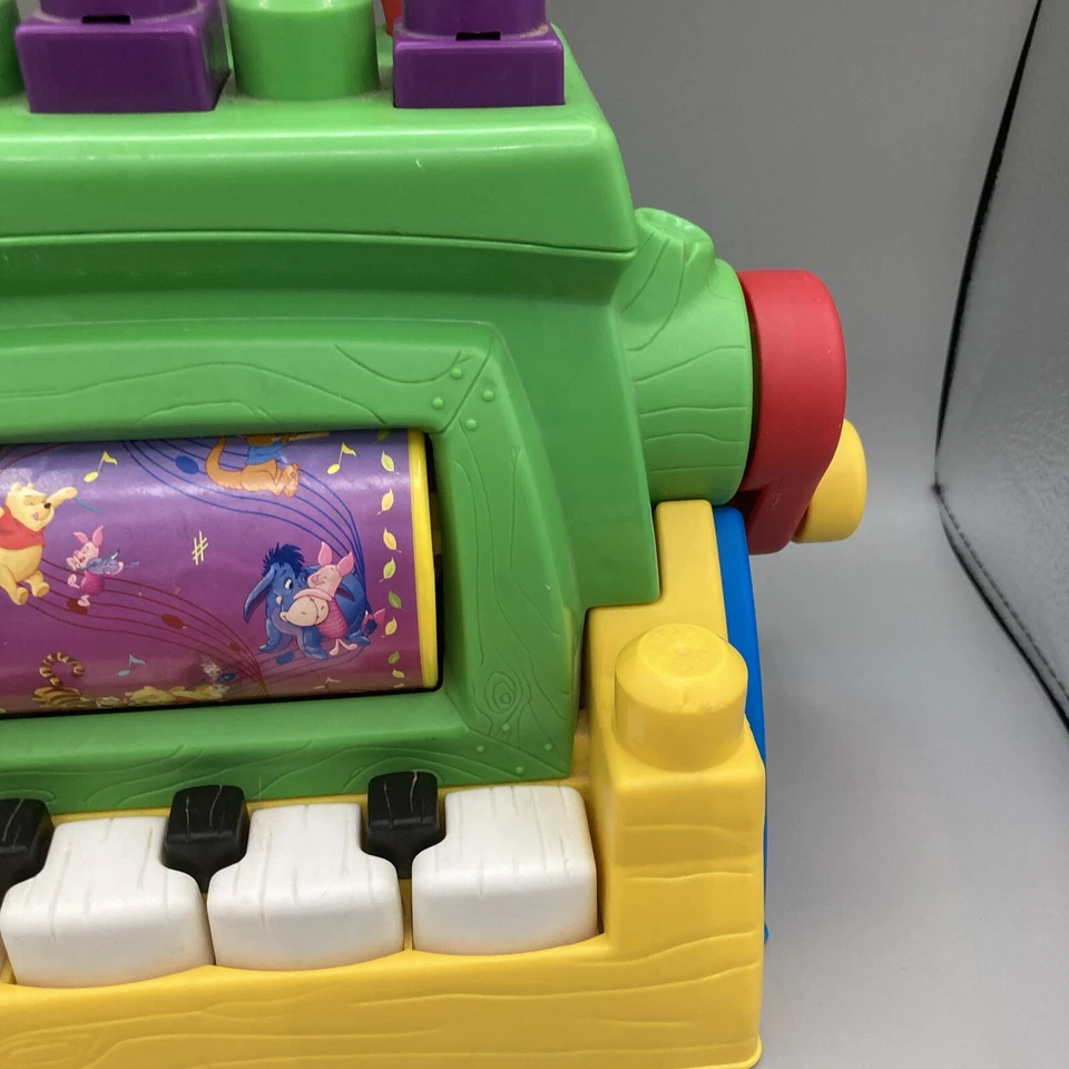 Винтажный музыкальный орган фортепиано рукоятка Mega Bloks Winnie the Pooh для тематической песни - Изображение 4 из 4