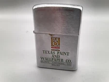1960 ZIPPO LIGHTER TEXAS PAINT AND WALLPAPER CO.