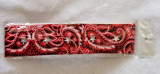 New Red Fexi Banded Star Studded Bandana Made in China 9in