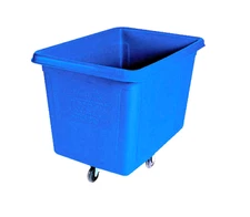 Rubbermaid Cube Truck Hand Cart FG460800DBLUE Holds 300 LBS 38"Lx26"Wx28"H