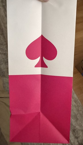 Kate SPADE Shopping Paper Gift Bags - Pink & White 10" x 8" x 4.5" - Picture 5 of 6